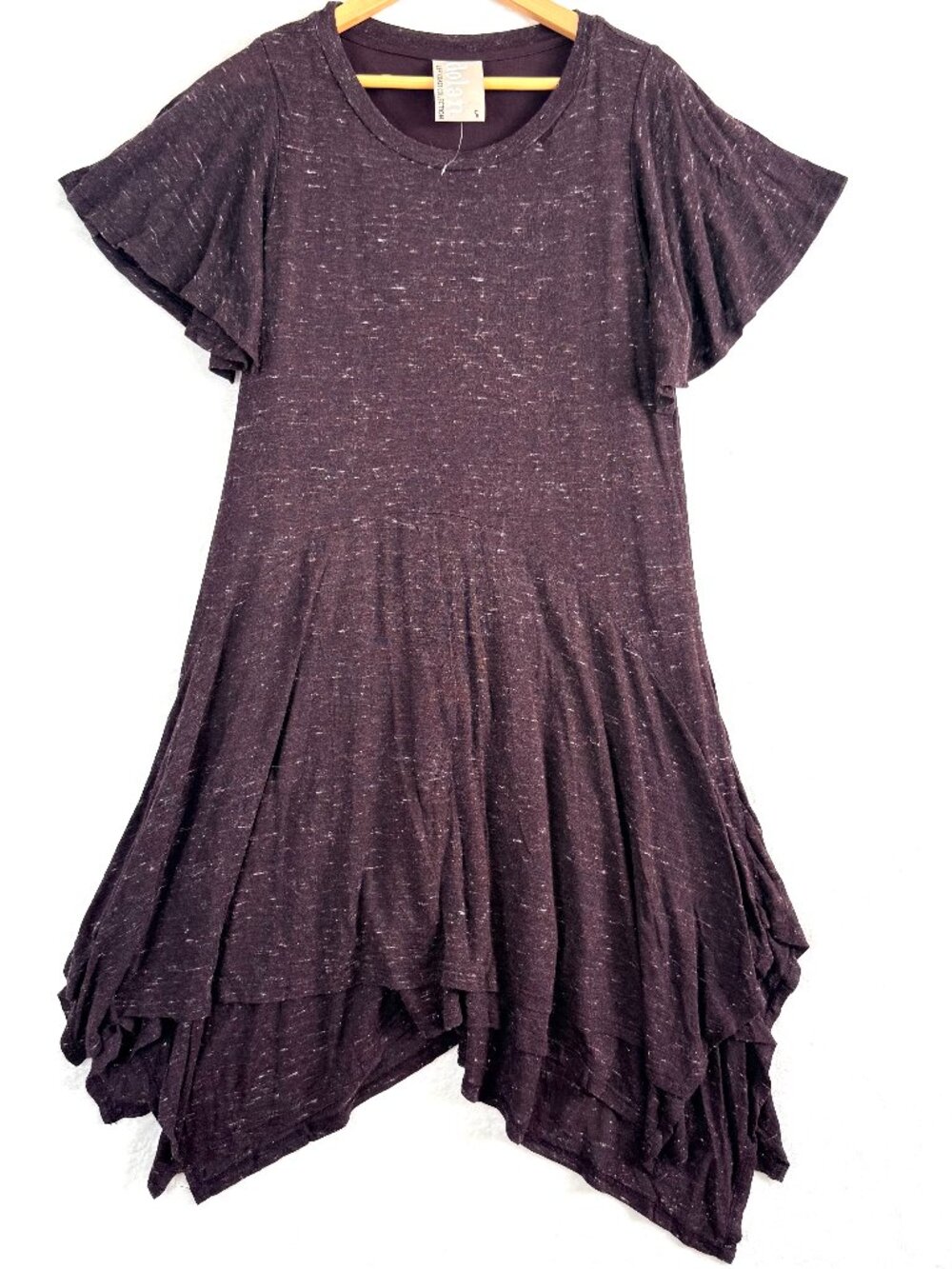 NEW Dolan Anthropologie Left Coast Melanie Jersey T Shirt Dress S Purple Comfort